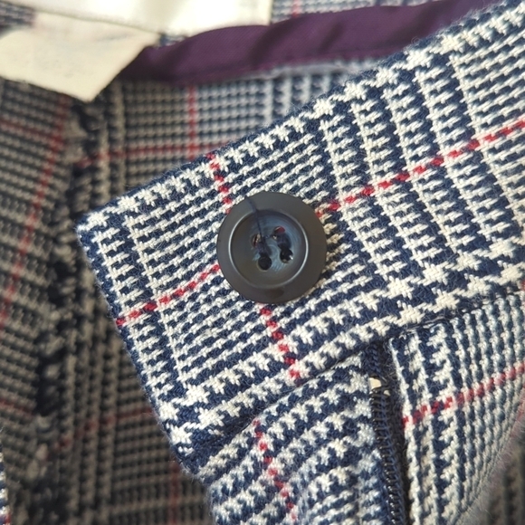 Casual Corner 90's Vintage Preppy Pleated Plaid High Waisted Wide Leg Shorts 4 - Picture 6 of 12